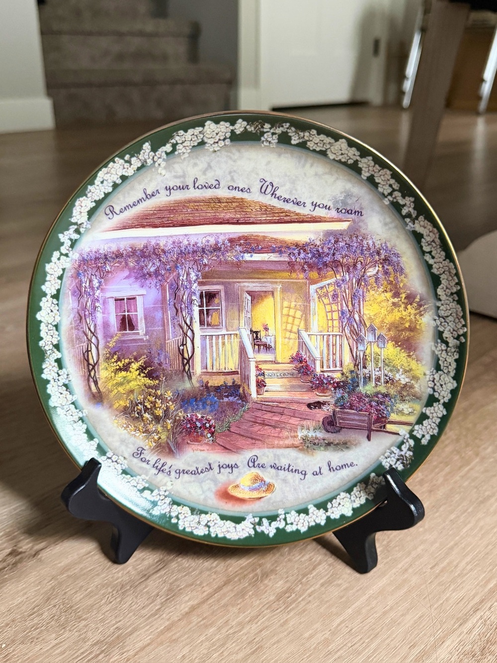 10th Issue Bradford Exchange Welcome Home Plate